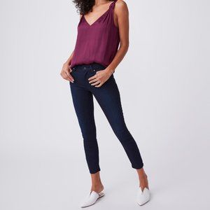 Paige  Verdugo Crop dark blue jeans